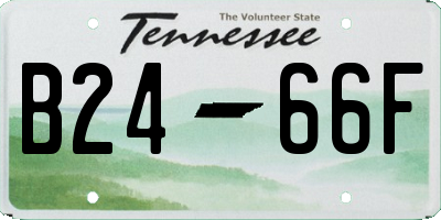 TN license plate B2466F