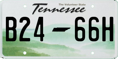 TN license plate B2466H