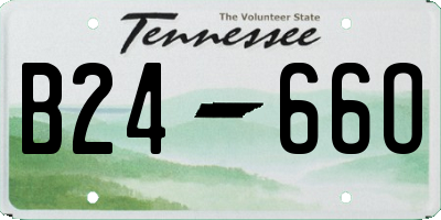 TN license plate B2466O