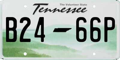 TN license plate B2466P