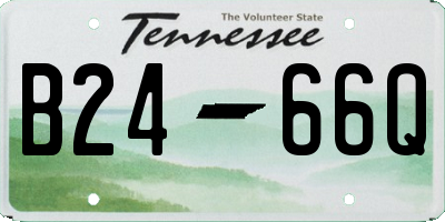 TN license plate B2466Q