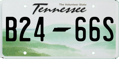 TN license plate B2466S