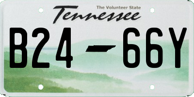 TN license plate B2466Y