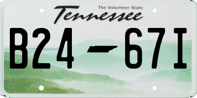TN license plate B2467I