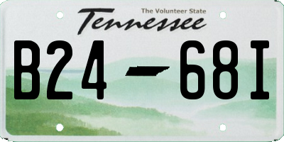 TN license plate B2468I