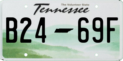 TN license plate B2469F