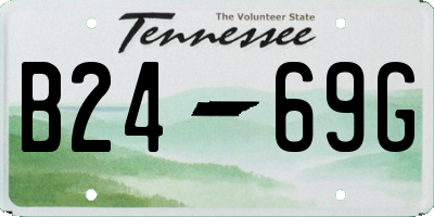 TN license plate B2469G