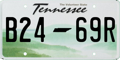 TN license plate B2469R
