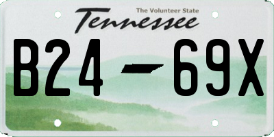 TN license plate B2469X