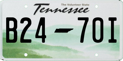 TN license plate B2470I