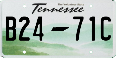 TN license plate B2471C