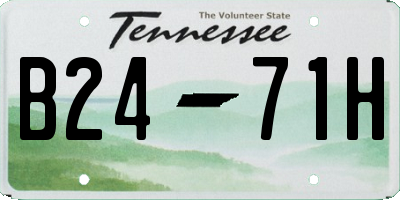 TN license plate B2471H