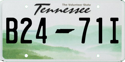 TN license plate B2471I