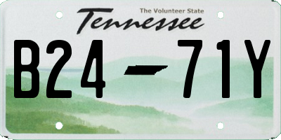 TN license plate B2471Y