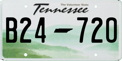 TN license plate B2472O