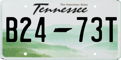 TN license plate B2473T