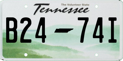 TN license plate B2474I