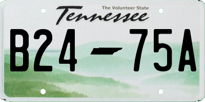 TN license plate B2475A