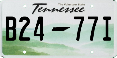 TN license plate B2477I