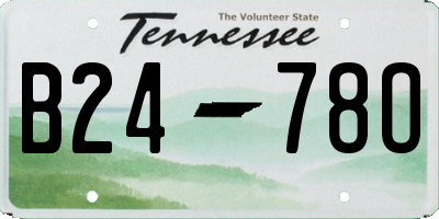 TN license plate B2478O