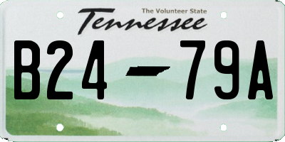 TN license plate B2479A