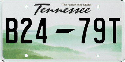 TN license plate B2479T