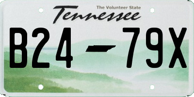 TN license plate B2479X