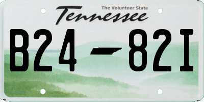 TN license plate B2482I