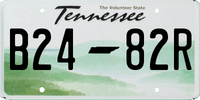 TN license plate B2482R