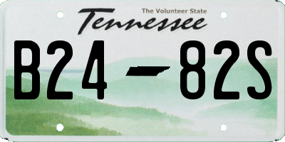TN license plate B2482S
