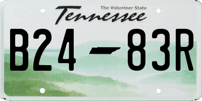 TN license plate B2483R
