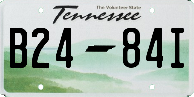 TN license plate B2484I