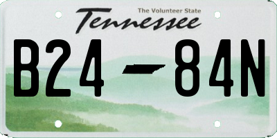 TN license plate B2484N