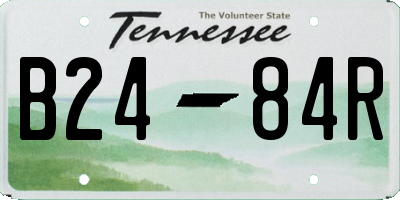 TN license plate B2484R