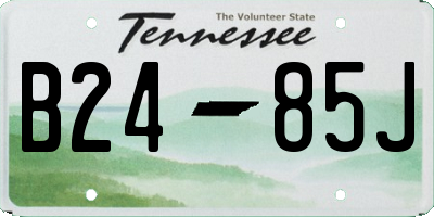 TN license plate B2485J