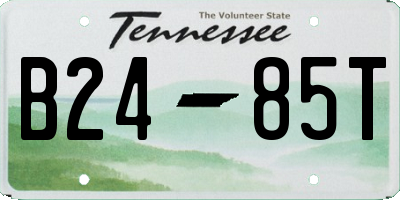 TN license plate B2485T