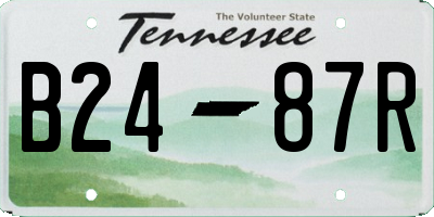 TN license plate B2487R