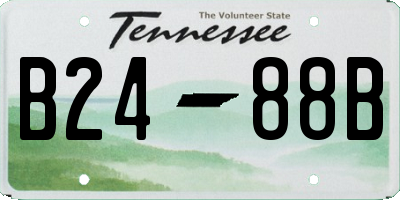 TN license plate B2488B