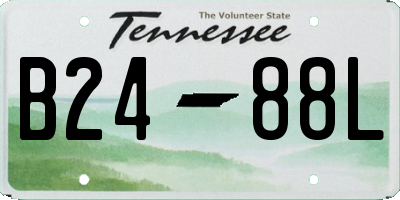 TN license plate B2488L