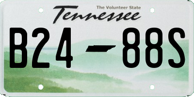 TN license plate B2488S