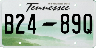 TN license plate B2489Q