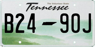 TN license plate B2490J