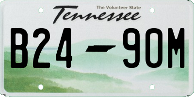TN license plate B2490M