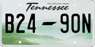 TN license plate B2490N