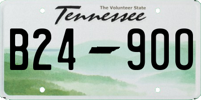 TN license plate B2490O
