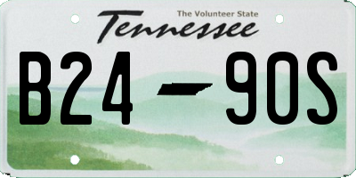 TN license plate B2490S