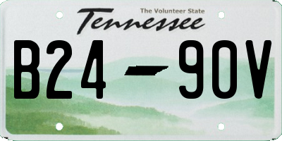 TN license plate B2490V