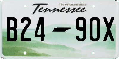 TN license plate B2490X