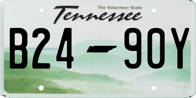 TN license plate B2490Y