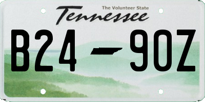 TN license plate B2490Z